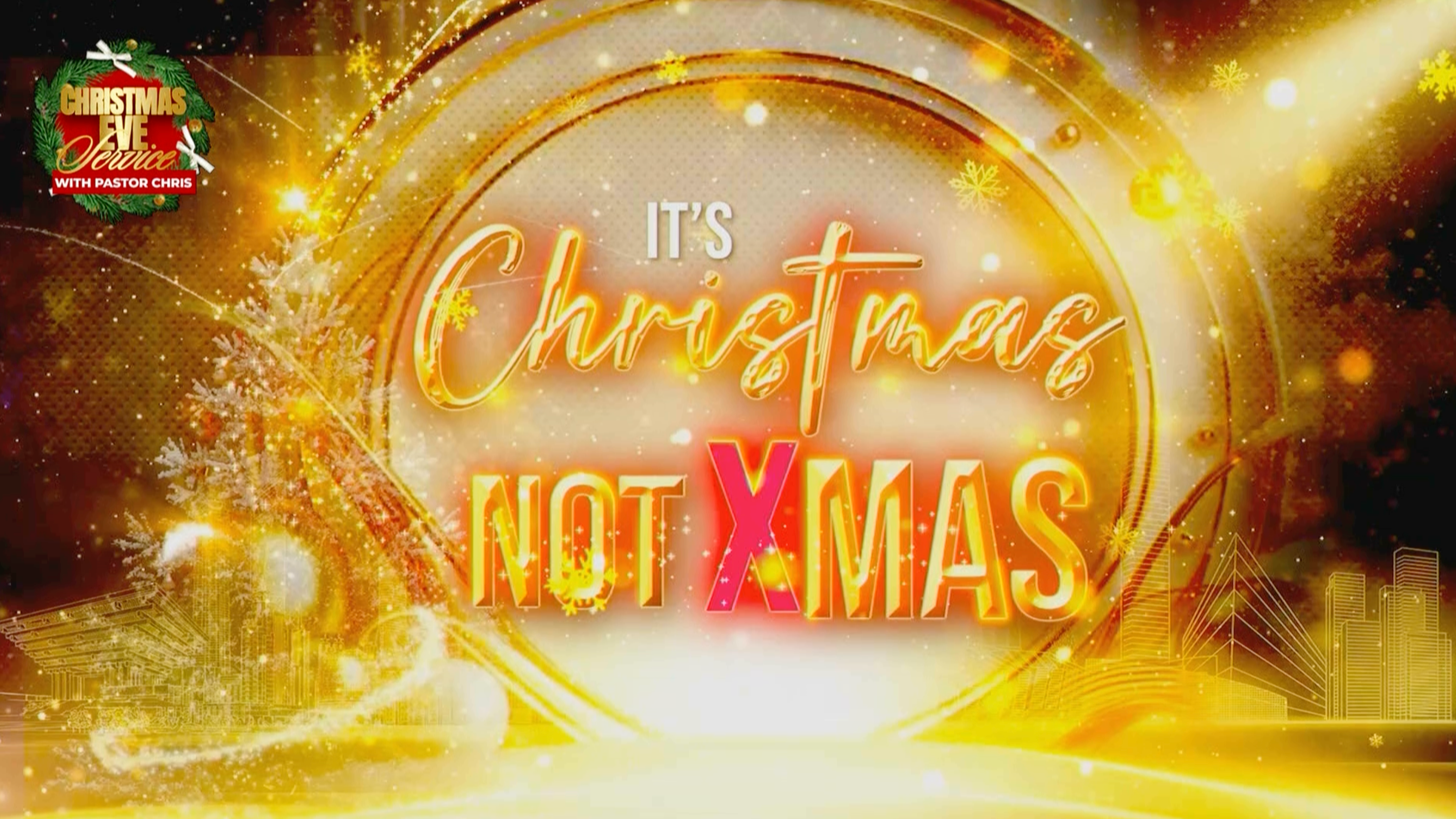 IT'S CHRISTMAS NOT XMAS